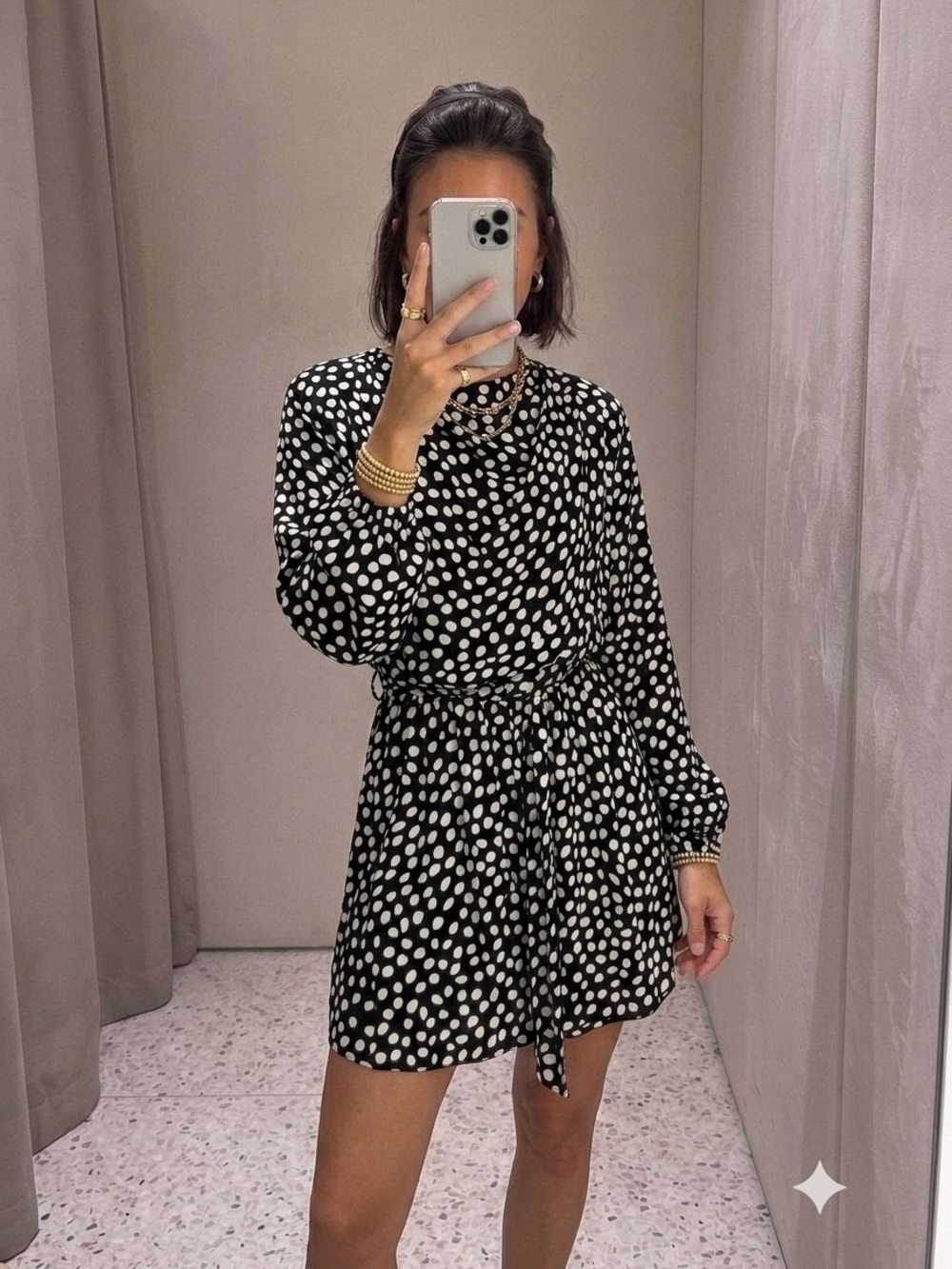 Polka Dot Dress Zara